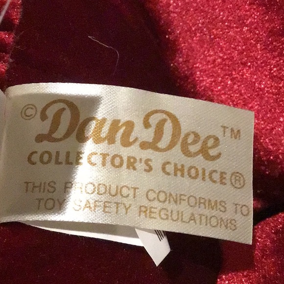 Set of 2 Christmas Plush Snowflake Teddy Bears Dan Dee 2005 Collector 22” - Picture 9 of 10